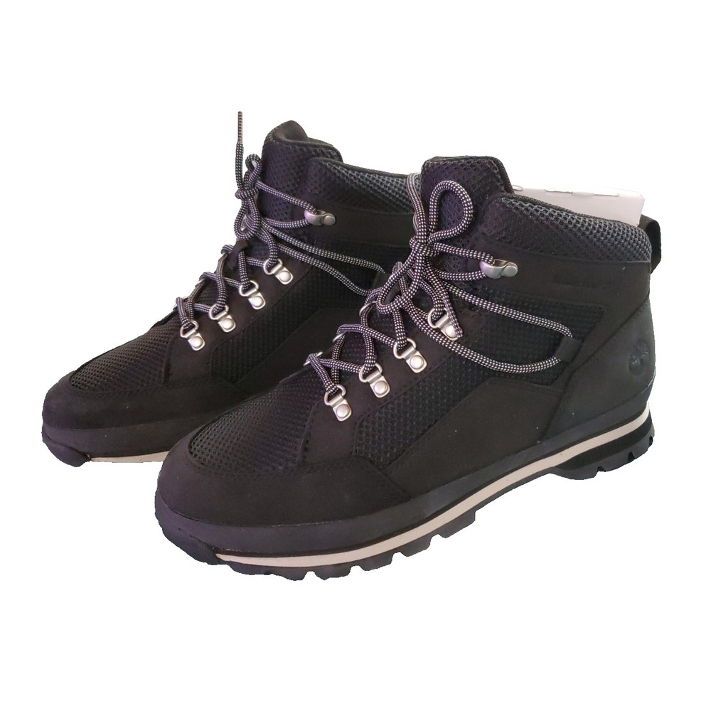 Timberland Euro Mid Hiker Womens Shoes Size 10 Color: Black - Picture 3 of 5